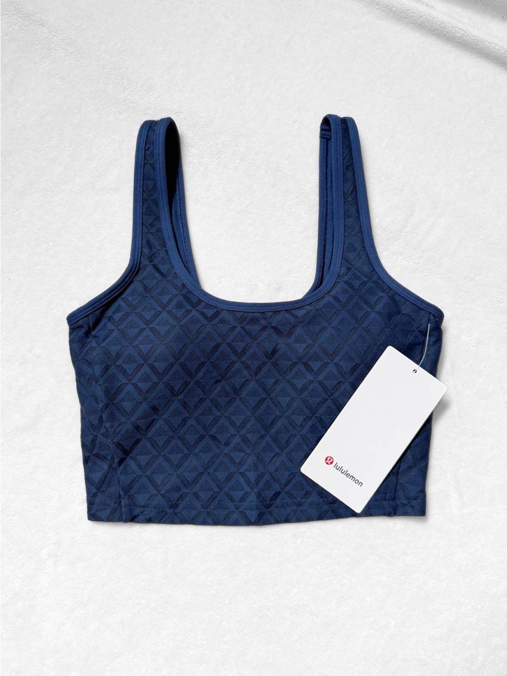 NWT Lululemon Textured Mesh Tennis Tank – Club Blue – XS